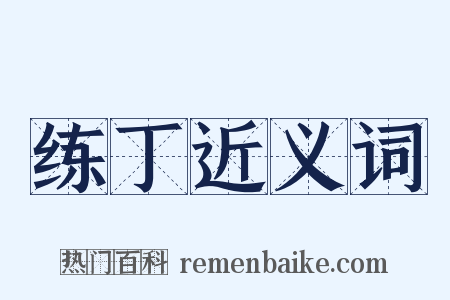 练丁近义词是什么意思的图片